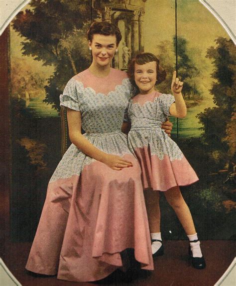 Mother And Daughter Matching Dresses 1950s Mother Daughter Outfits