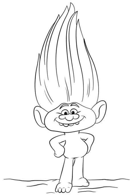 30 Printable Trolls Movie Coloring Pages