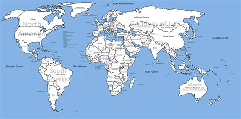 Tj3he 4500×2234 Blank World Map World Map With Countries