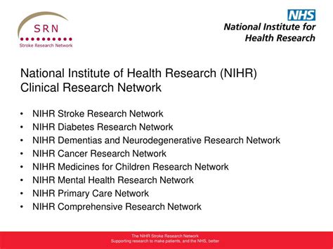 Ppt The Nihr Stroke Research Network Powerpoint Presentation Free