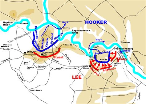 Chancellorsville Battlefield Map Civil War Chancellorsville