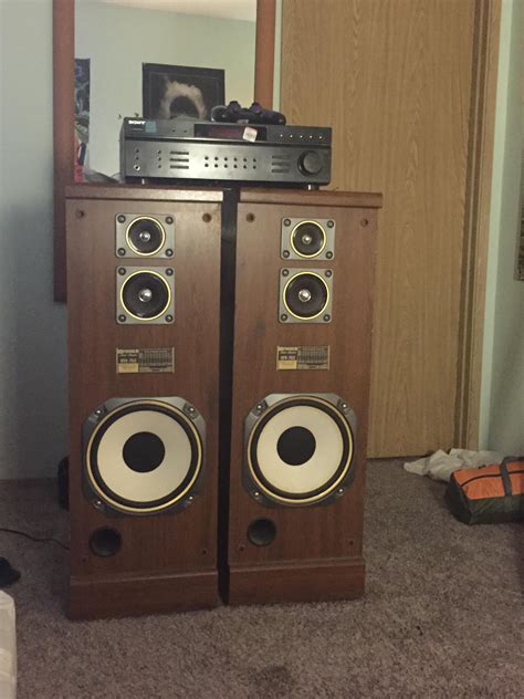 150w Amp With A Pair Of 80s Fisher Speakers For Around 25 At My Local