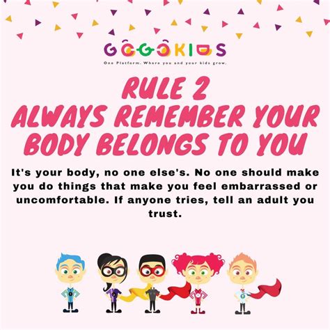 5 Body Safety Rules Every Kid Should Know Gogokids Blog