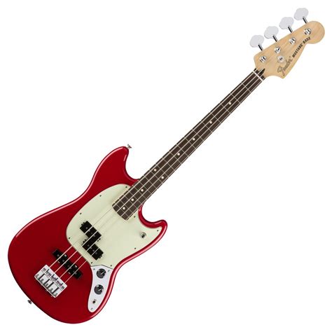 Fender Mustang Bass Guitar Torino Red At