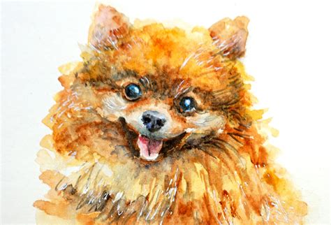 Cute Dog Painting At Explore Collection Of Cute