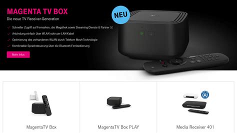 Telekom magenta tv stick 4k fernsehen, serien und filme vereint. Magenta TV Box für Bestandskunden bestellen: kaufen oder ...