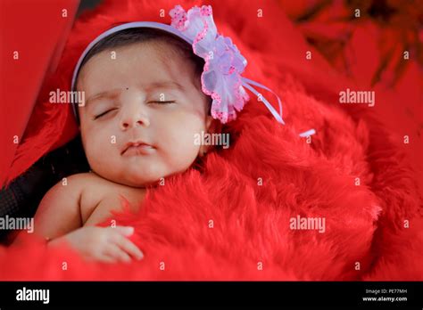 Cute Indian Baby Girl Stock Photo Alamy