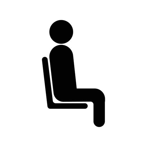 Person Sitting Icon 16830905 Vector Art At Vecteezy