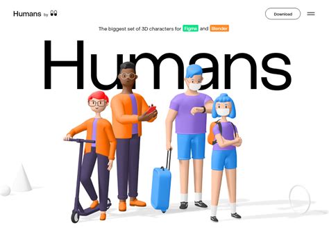 Humans 3d Characters Css Winner