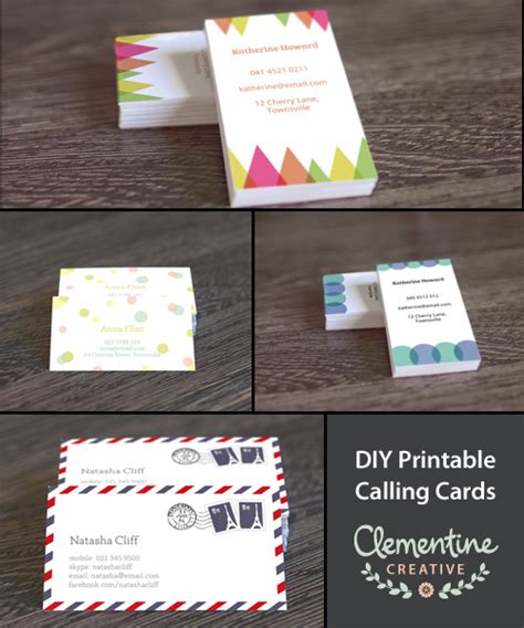 A photo based business card designed for web. Free DIY Printable Business Card Template