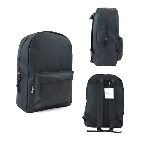 Wholesale Black 15 Backpacks Basic Style