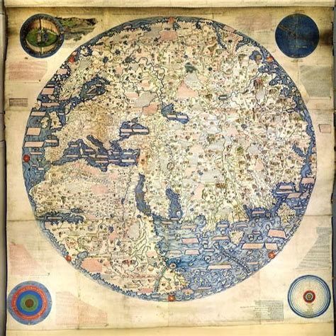 The Fra Mauro World Map Made By The Italian Monk C1450 Which Reaches