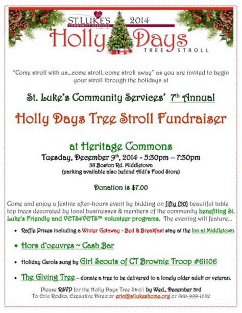 Dec 9th Holy Days Tree Stroll Middletown Ct Patch