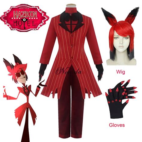 Unisex Costumes Hazbin Hotel Alastor Cosplay Costume Uniform Halloween