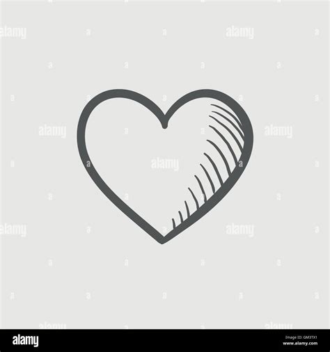 Heart Sketch Icon Stock Vector Image And Art Alamy