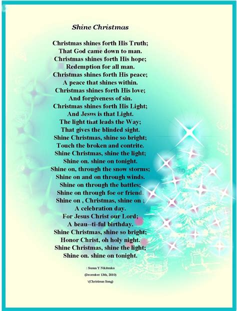 Free Printable Christmas Poems Download Your Printable Calendar