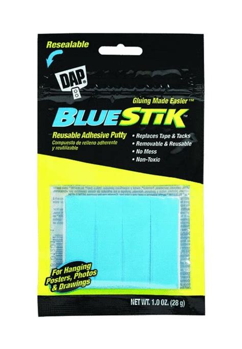 Dap Inc 01201 1 Oz Bluestik Reusable Adhesive Putty Blue Ebay