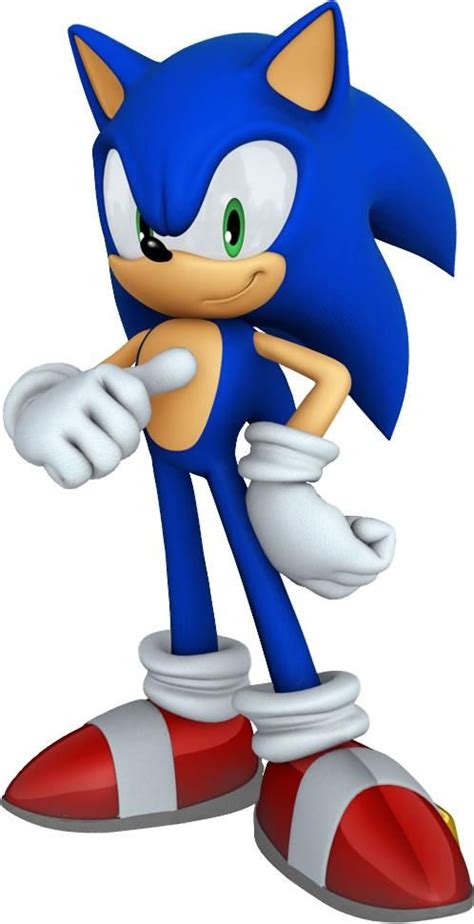 Sonic The Hedgehog From The Official Artwork Set For Mario And Sonic