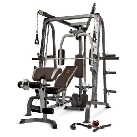 Marcy Deluxe Diamond Elite Smith Cage Home Workout Total Body Gym Machine System 3 Piece Ralphs