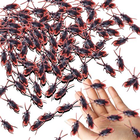 Yiwula Pretty Realistic 100pcs Fake Roaches Fake Cockroaches Great Way To Play A Prank