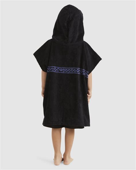 Billabong Groms Hooded Towel Black Surfstitch