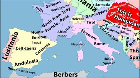 Europe map by hungarians - YouTube