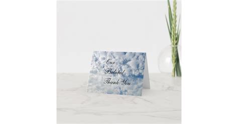 Our Belated Thank You Card Zazzle
