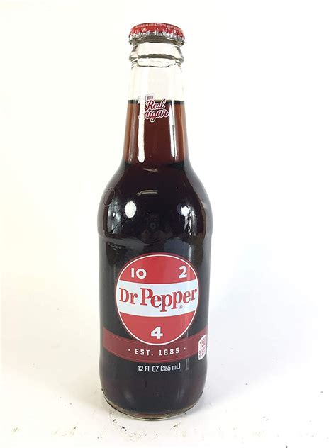 Dr Pepper Real Sugar Soda 12 Ounce 12 Bottles