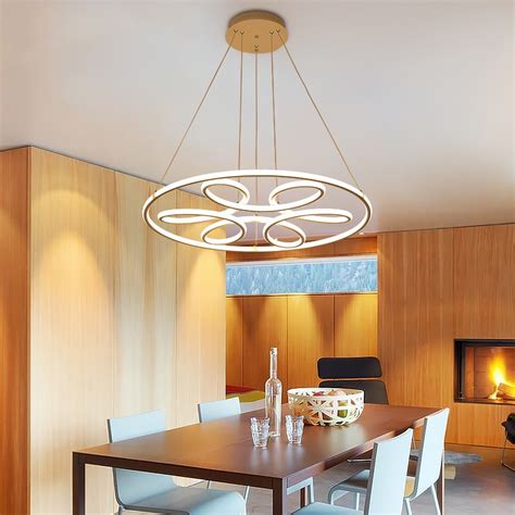 Ac85 260v Modern Led Chandelier For Dining Room Bar Kitchen Aluminum