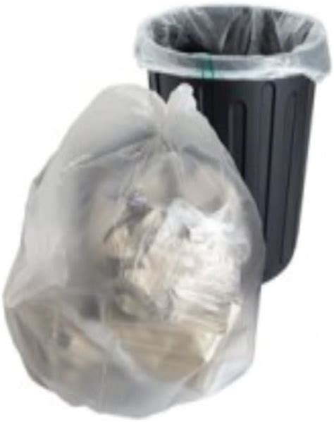 1000 Large Clear Plastic Polythene Bin Liners Bags Sacks Size 18 X 29 X