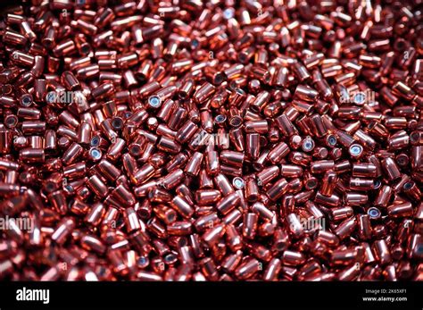 Brass Metal Bullets Pile For Weapons As Background Stock Photo Alamy