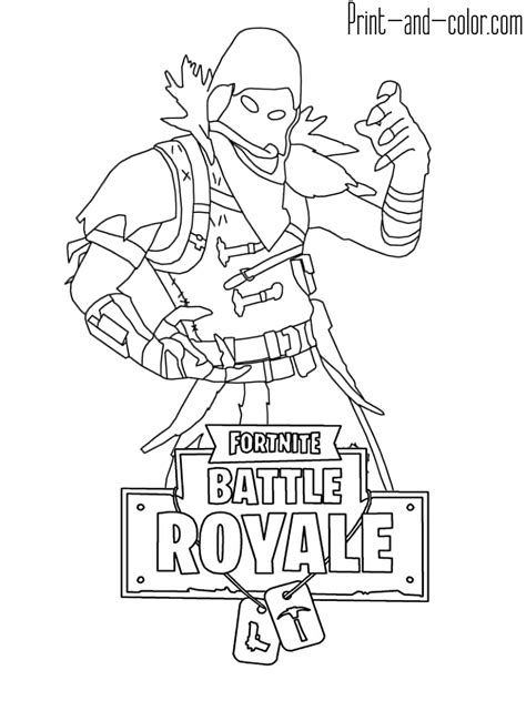 Battle royale game mode by epic games. Fortnite coloring pages | Print and Color.com