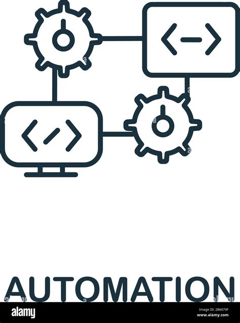Automation Icon From Industry 40 Collection Simple Line Element