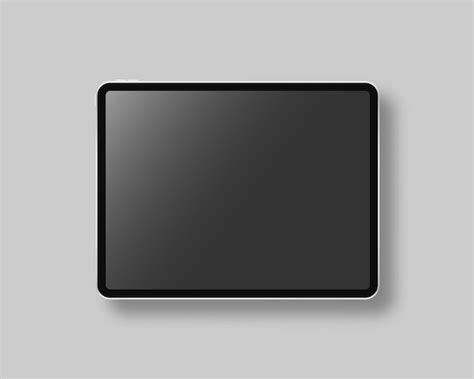 Premium Vector Modern Tablet With Blank Screen Scene Black Tablet