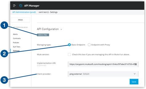 Configuring An Api Endpoint In Api Manager Mulesoft Documentation