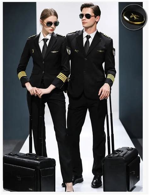 Classical Airline Pilot Uniform Oem Factory Pilot Uniforms With