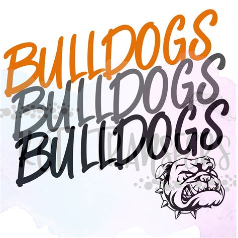 Bulldogs Mascot Png Bulldogs 3x Bulldogs Printable Etsy