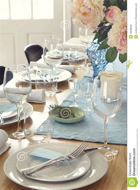 Formal Dinner Setting Bread Plate Royalty Free Stock Photo