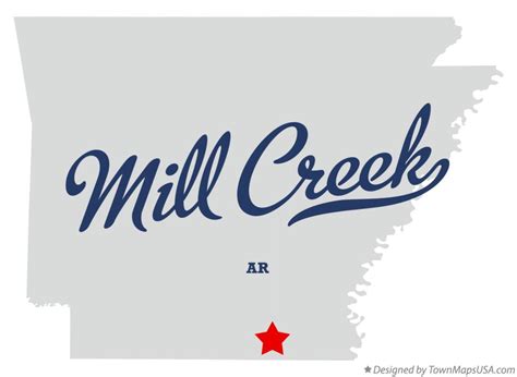 Map Of Mill Creek Ashley County Ar Arkansas