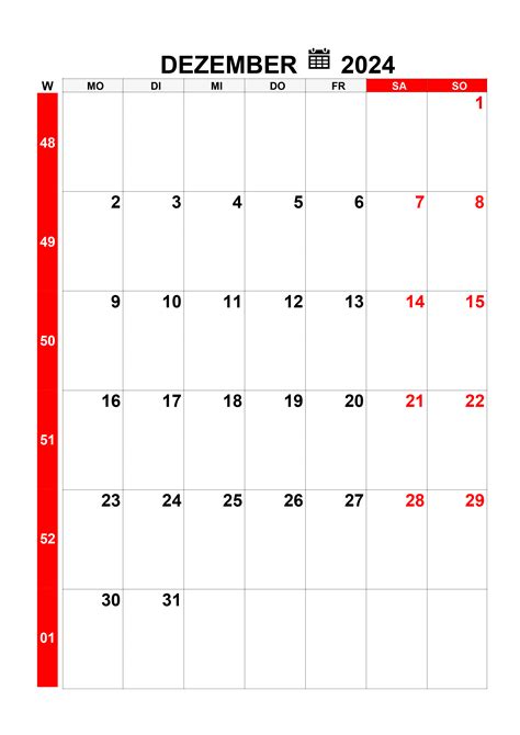 Kalender Dezember 2024 Kalendersu