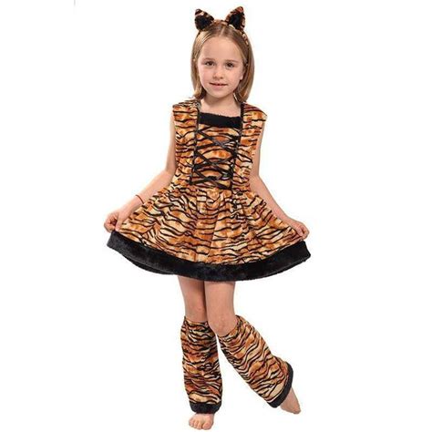 Little Girls Cute Tiger Halloween Costume Cute Costumes Girl