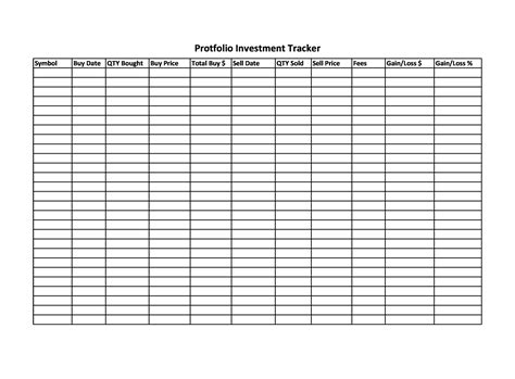 33 Free Investment Tracking Spreadsheets 💰 Excel Templatelab