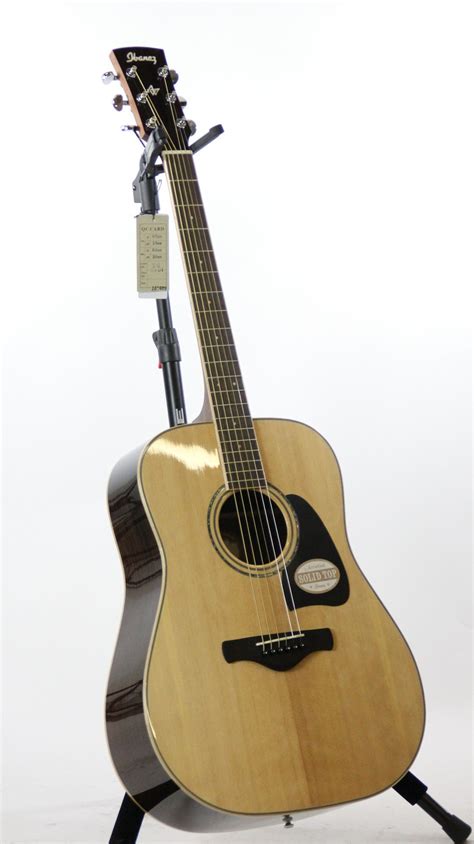 Ibanez AW535 Natural High Gloss Dreadnought Acoustic Guitar | 6-String.com