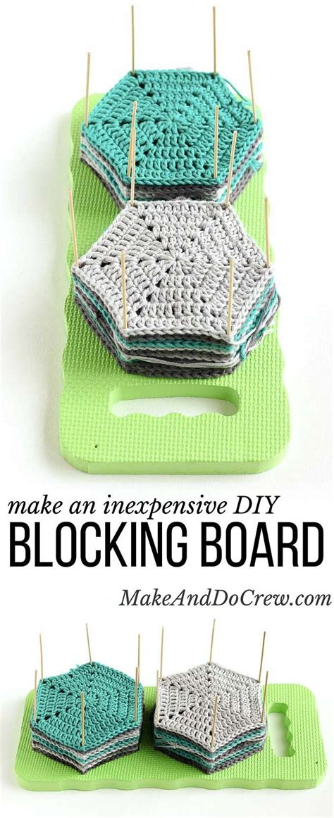 Learn How To Block Crochet Or Knit Hexagons Or Granny Squares With This