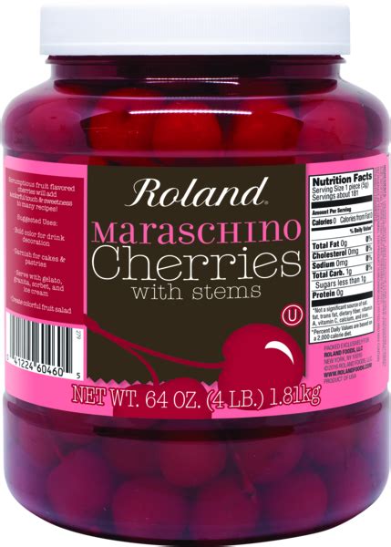 Maraschino Cherries With Stems Our Products Roland Foods