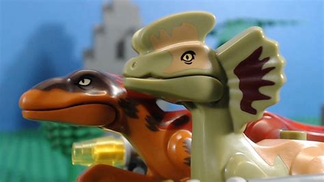 Lego Jurassic World Pyroraptor Dilophosaurus Transport Youtube