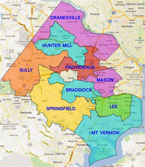 Map Of Fairfax County Virginia Wills Estates Genealogies