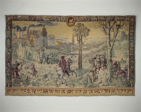 Antiques Atlas Tapestry Wall Hanging With Medieval Cityscape