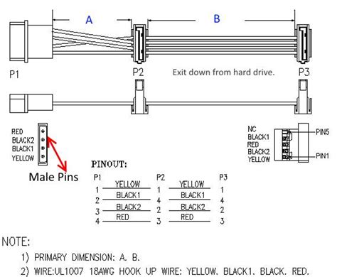 Molex 4 Pin Connector Wiring Diagram