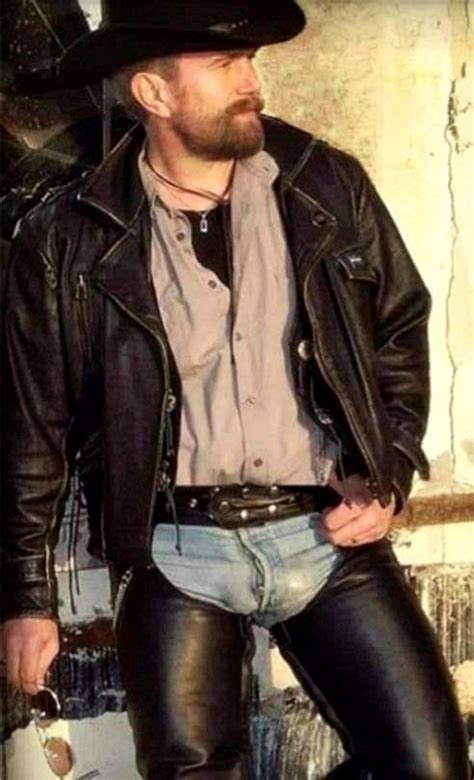 Leather Fashion Men Mens Leather Pants Biker Leather Leather Outfit
